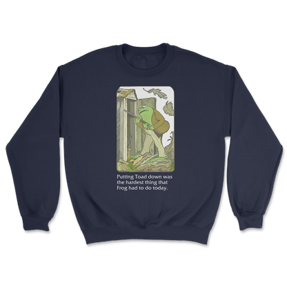 The Nice Shirt Crew Neck Frog and Toad  in Navy