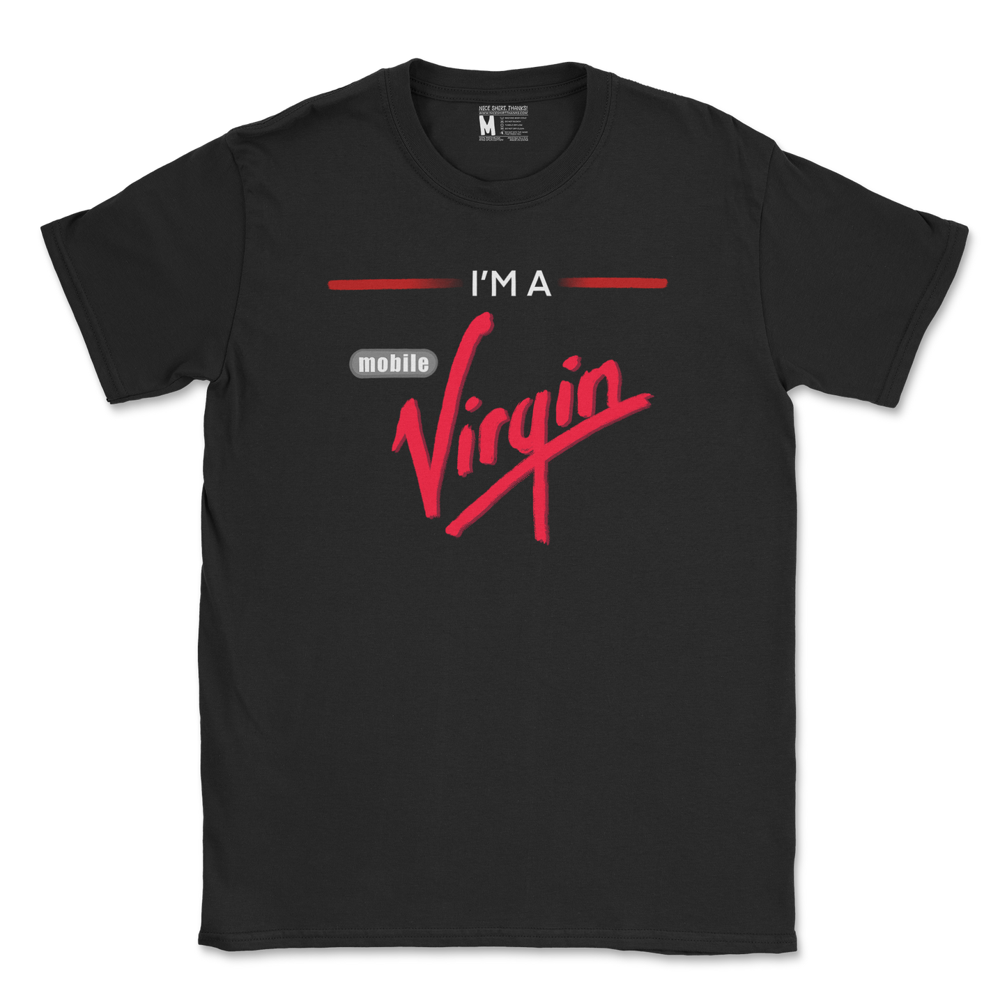 Gildan SoftStyle T-Shirt Mobile Virgin in Black