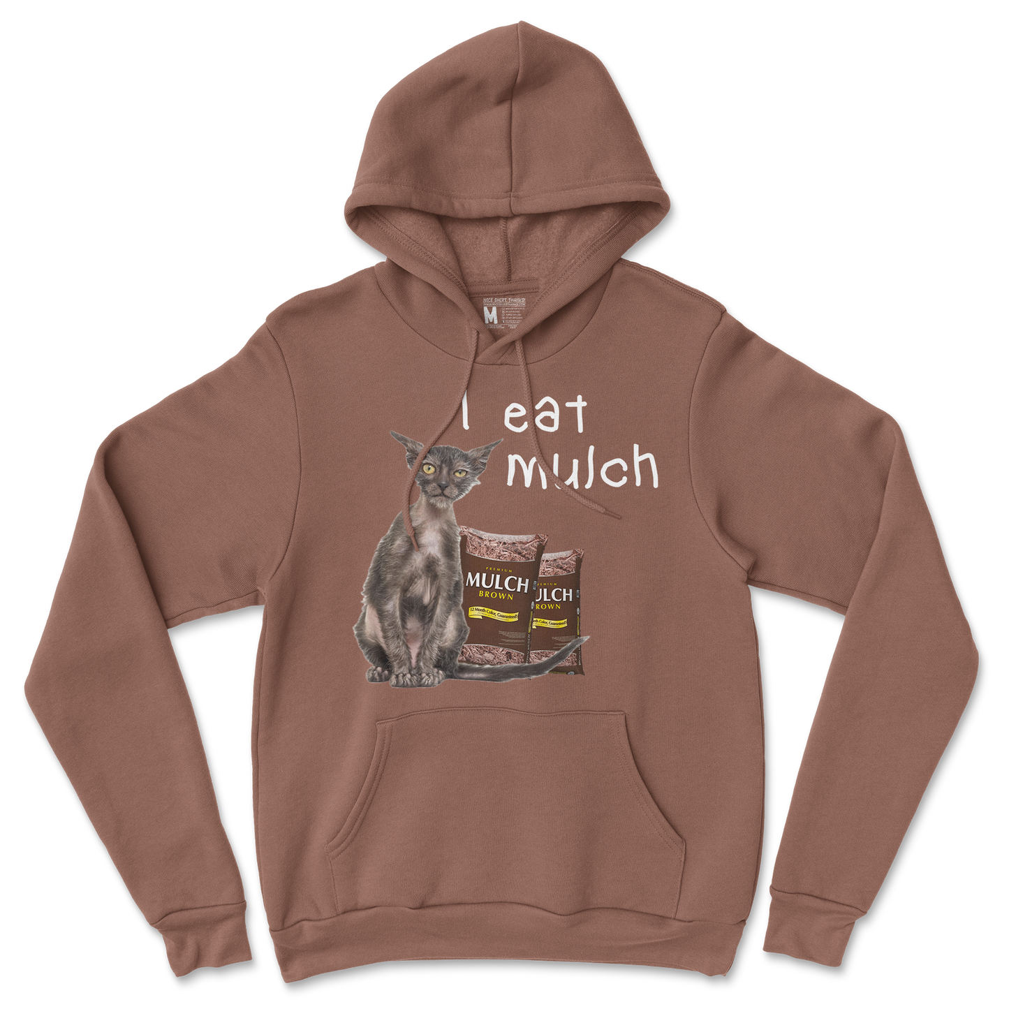 Gildan SoftStyle Hoodie I Eat Mulch in Cocoa