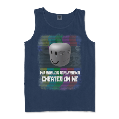 Comfort Colors Tank Top Roblox GF in TrueNavy