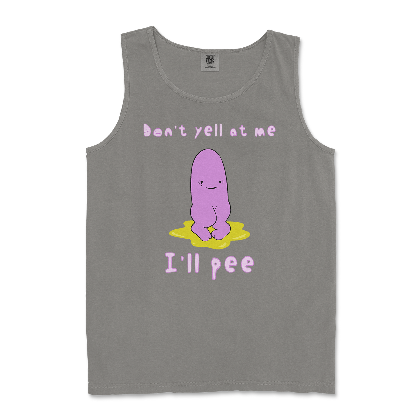 Comfort Colors Tank Top Dont Yell 2 in Grey