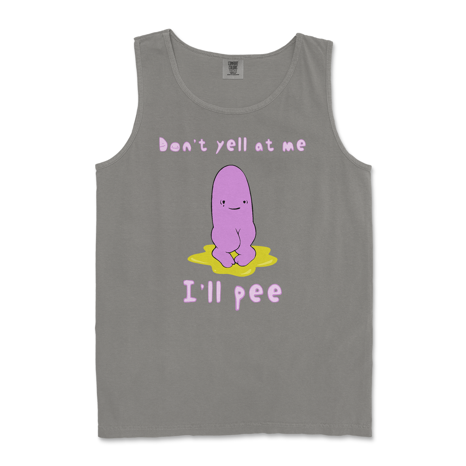 Comfort Colors Tank Top Dont Yell 2 in Grey