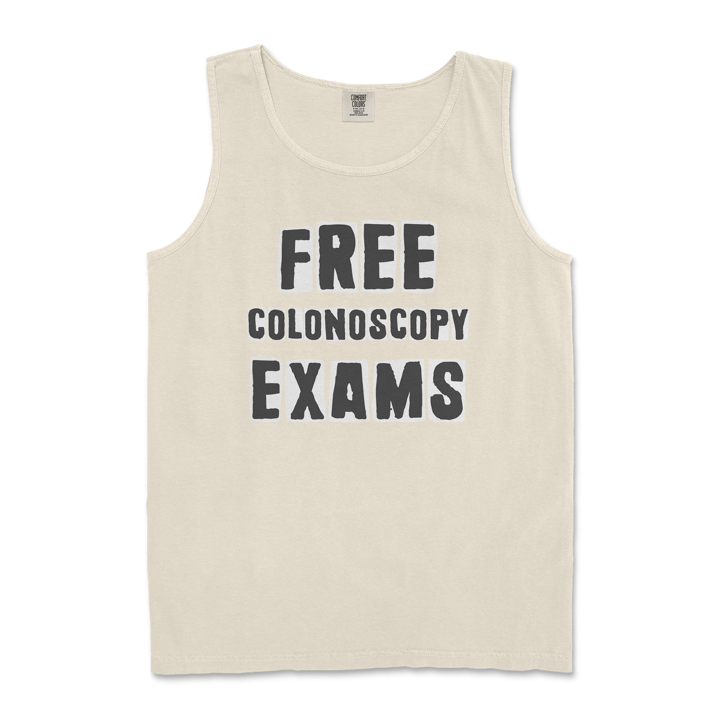 Comfort Colors Tank Top Free Colonoscopy Exams in Ivory