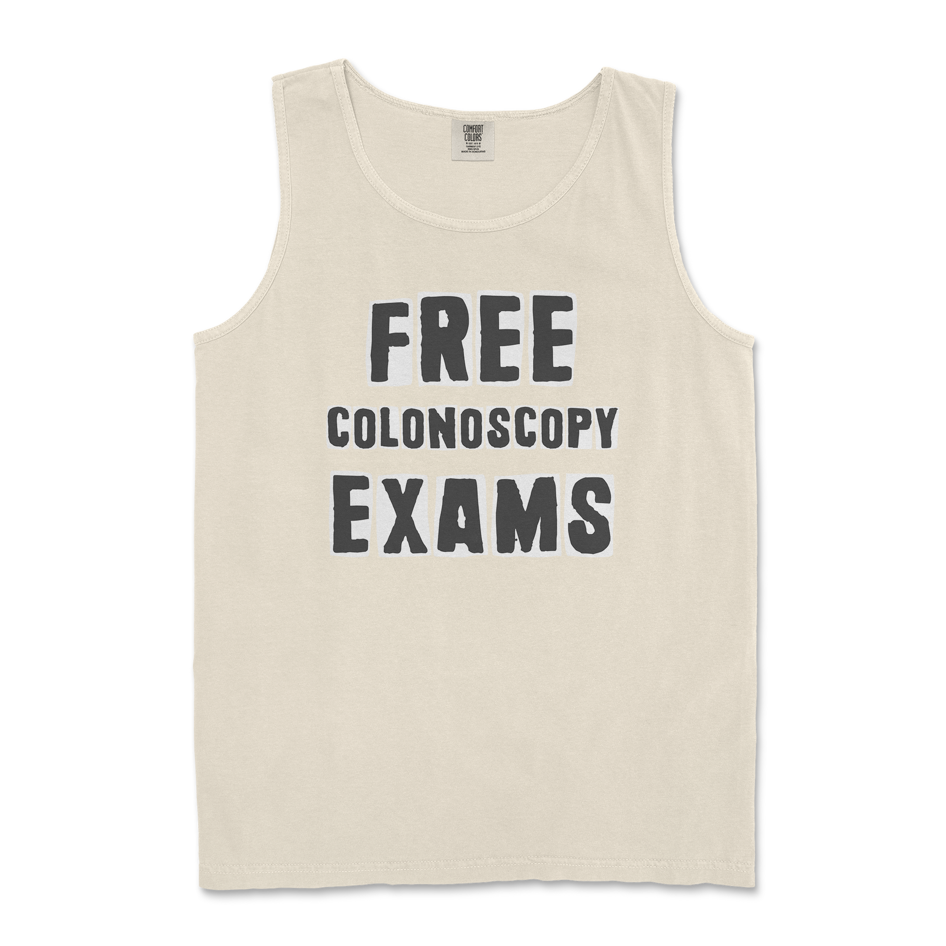 Comfort Colors Tank Top Free Colonoscopy Exams in Ivory