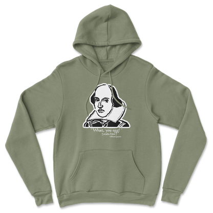 The Nice Shirt Hoodie Shakespeare Quote  in Military-Green