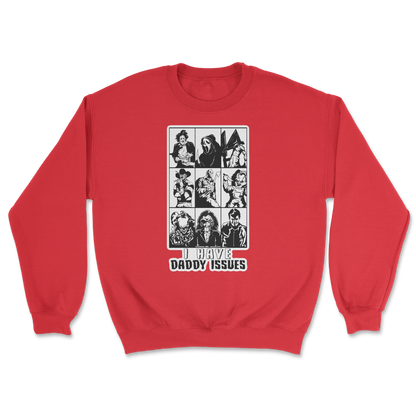 The Nice Shirt Crew Neck Daddy Issues  in Red