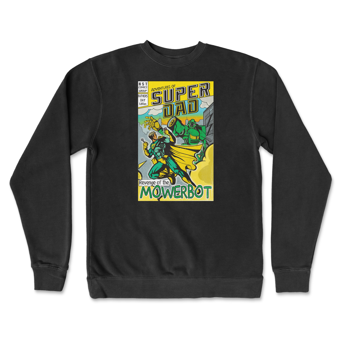 Independent Clothing Co. Crew Neck Super Dad in Black