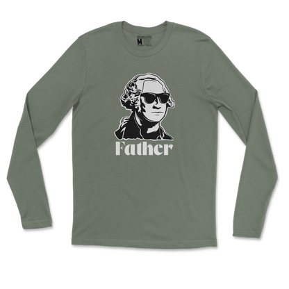 Gildan SoftStyle Long Sleeve Father  in Military-Green