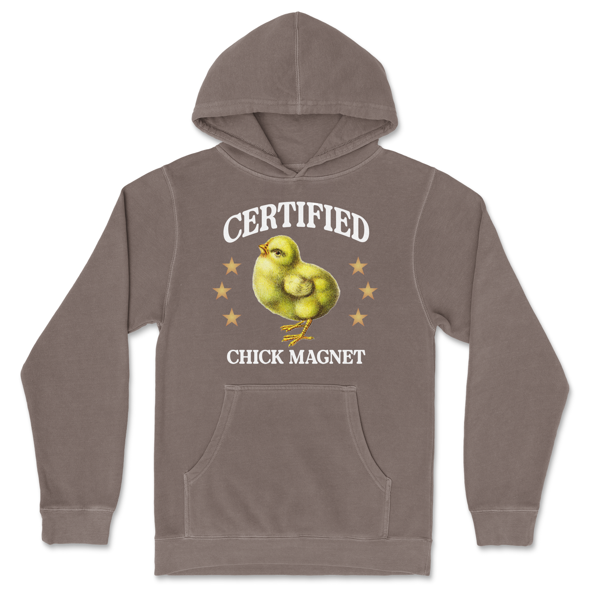 Independent Clothing Co. Hoodie Chick Magnet in Clay
