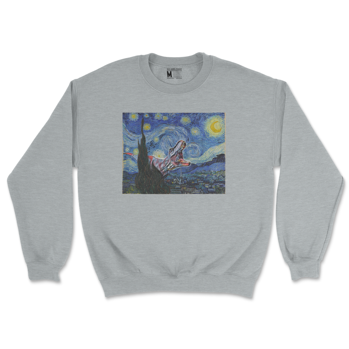 Gildan SoftStyle Crew Neck Van Gogh but Cooler in Sports Grey