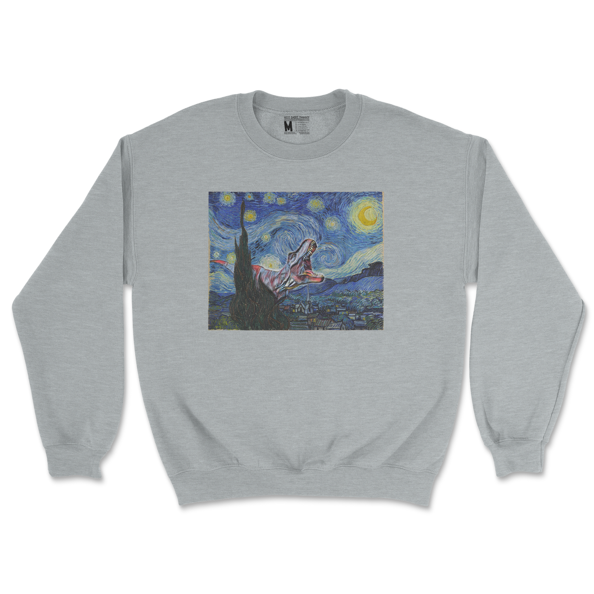 Gildan SoftStyle Crew Neck Van Gogh but Cooler in Sports Grey