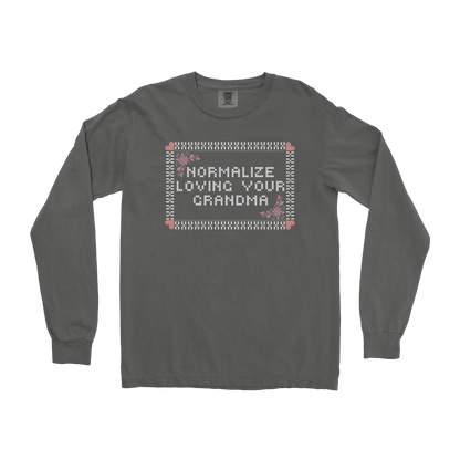 Comfort Colors Long Sleeve Cross Stitch in Pepper