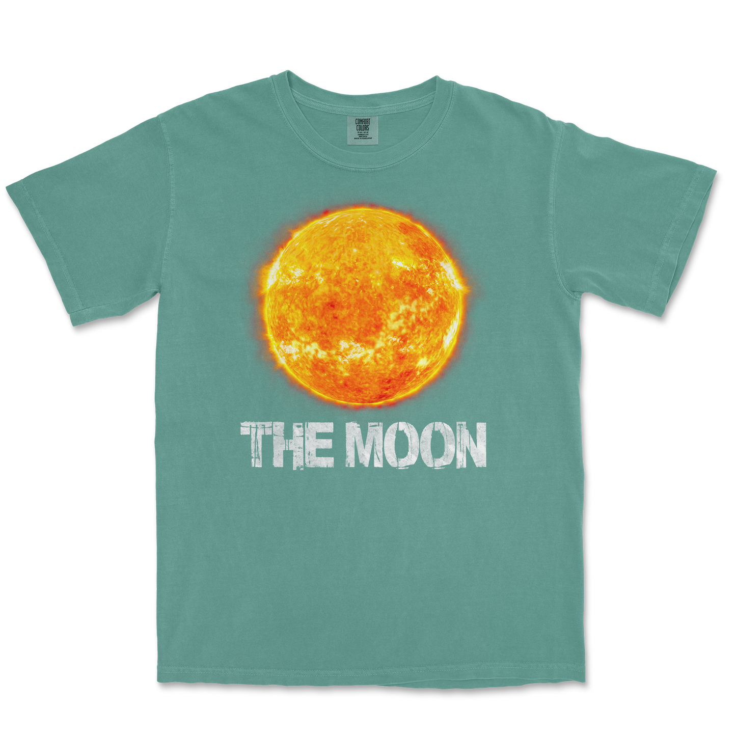 Comfort Colors T-Shirt the moon in LightGreen