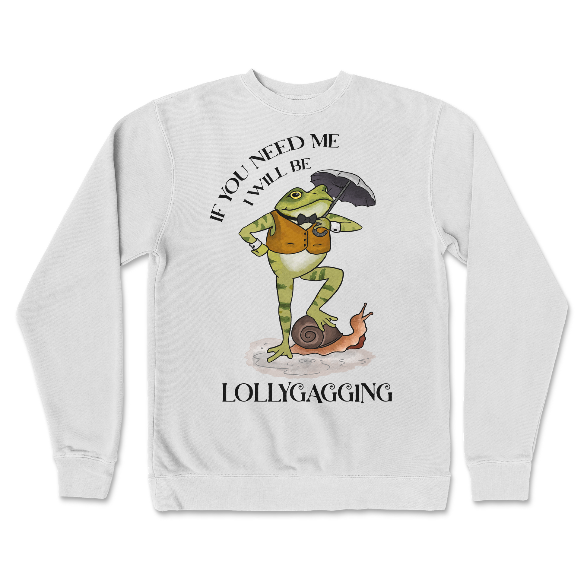 Independent Clothing Co. Crew Neck Lollygagging  in white