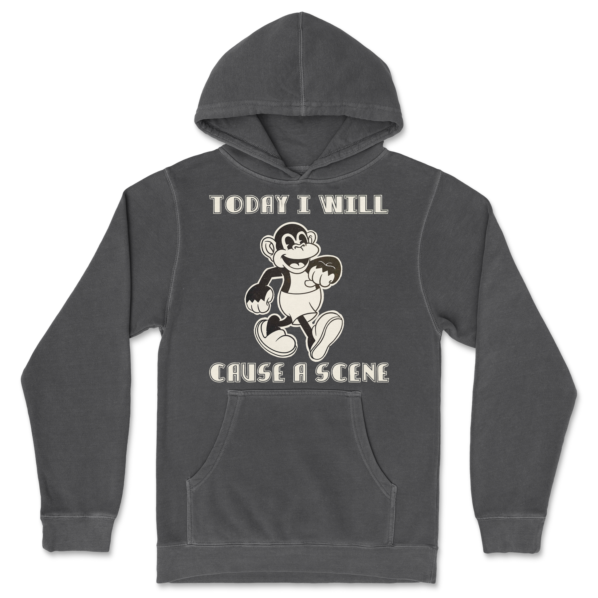 Independent Clothing Co. Hoodie Cause A Scene  in Black