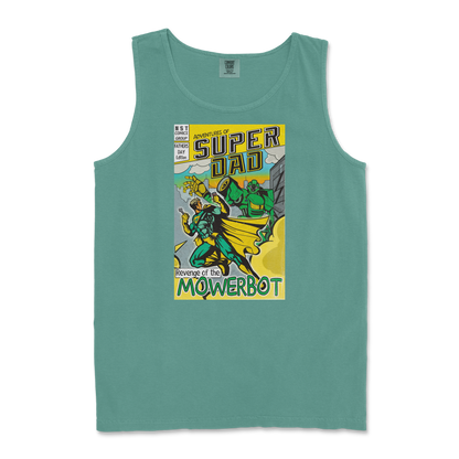 Comfort Colors Tank Top Super Dad in Light-Green