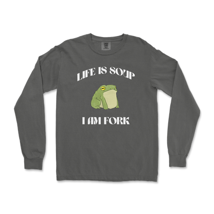 Comfort Colors Long Sleeve Life is Soup in Pepper