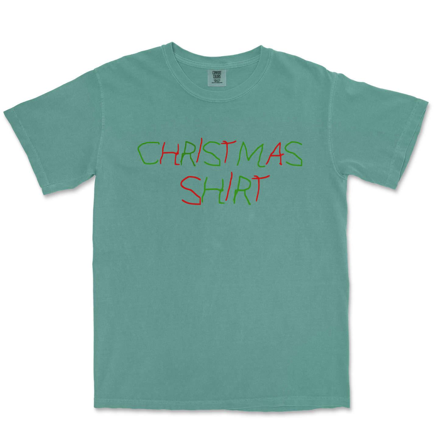 Comfort Colors T-Shirt Christmas Shirt in Light-Green