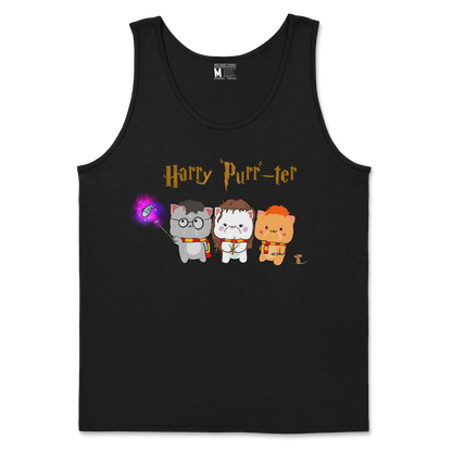 Gildan SoftStyle Tank Top Harry Purrter in Black