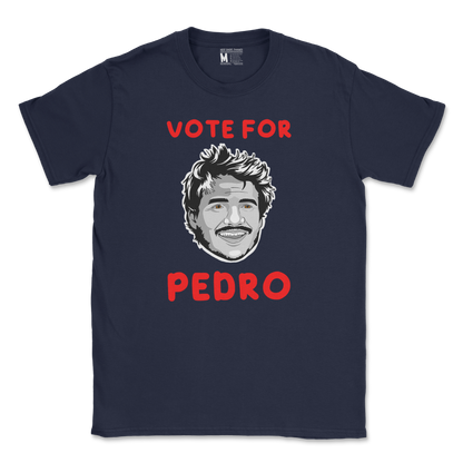 Gildan SoftStyle T-Shirt Vote For Pedro in Navy