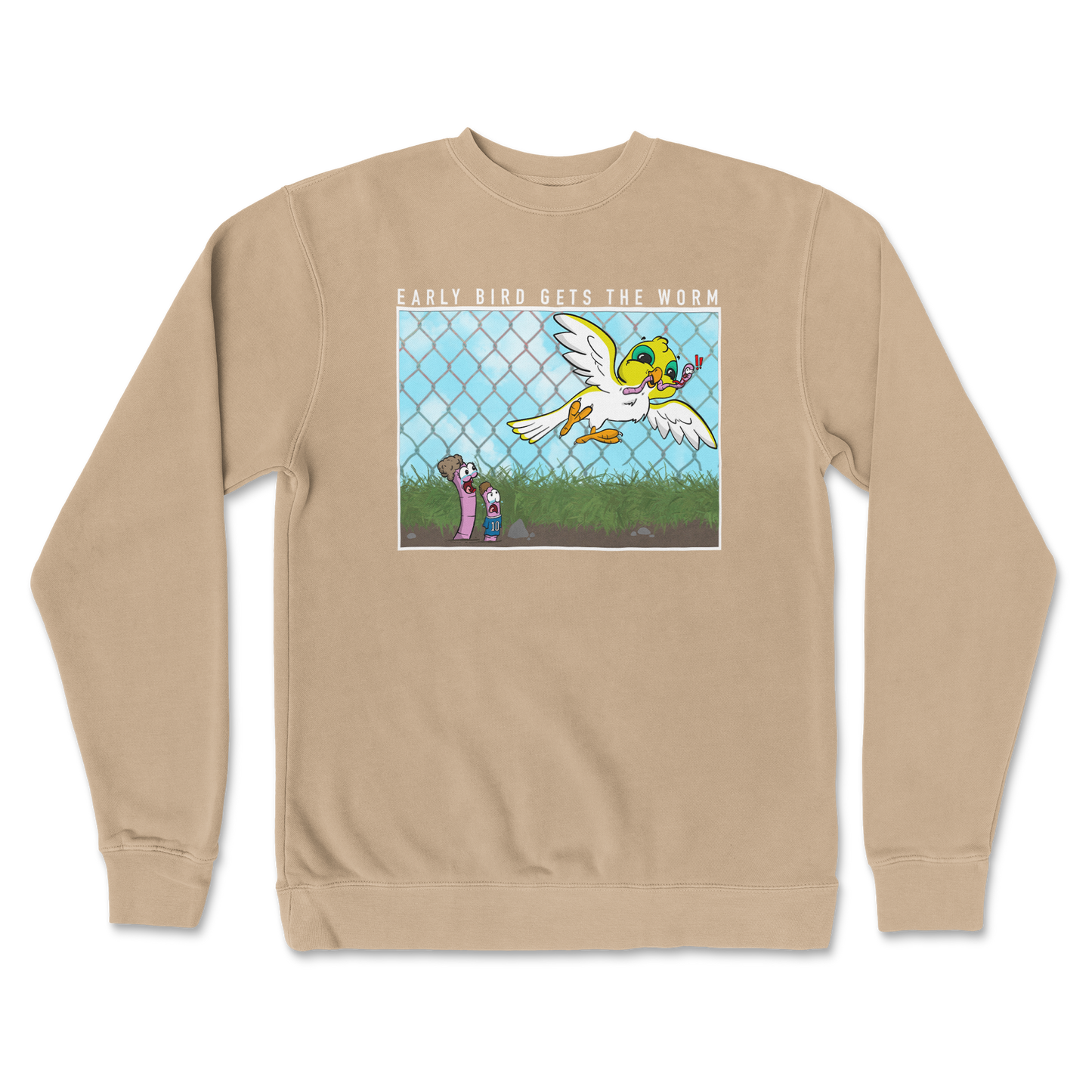 Independent Clothing Co. Crew Neck Early Bird in Sandstone