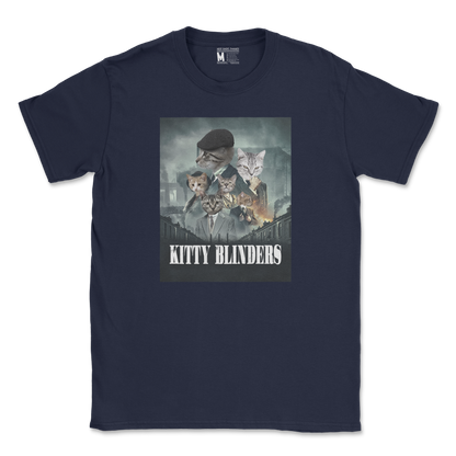 Gildan SoftStyle T-Shirt Kitty Blinders in Navy