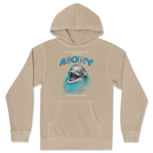 Independent Clothing Co. Crew Neck Agony Dolphin in Sandstone