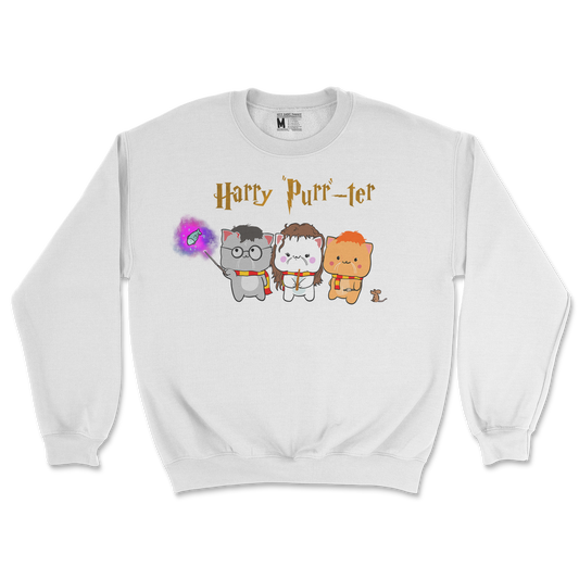 Gildan SoftStyle Crew Neck Harry Purrter in White