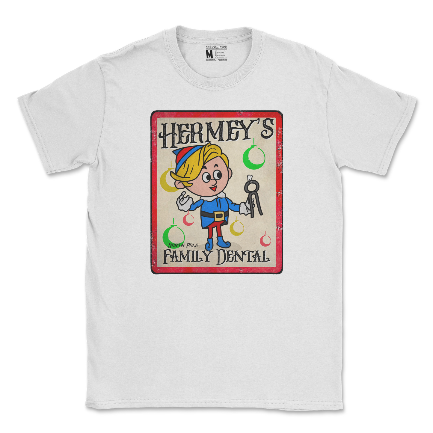 Gildan SoftStyle T-Shirt Hermey's Family Dental  in White