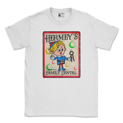 Gildan SoftStyle T-Shirt Hermey's Family Dental  in White