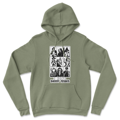 The Nice Shirt Hoodie Daddy Issues  in Military-Green