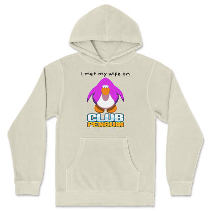 Independent Clothing Co. Hoodie Club Penguin Wife  in Ivory