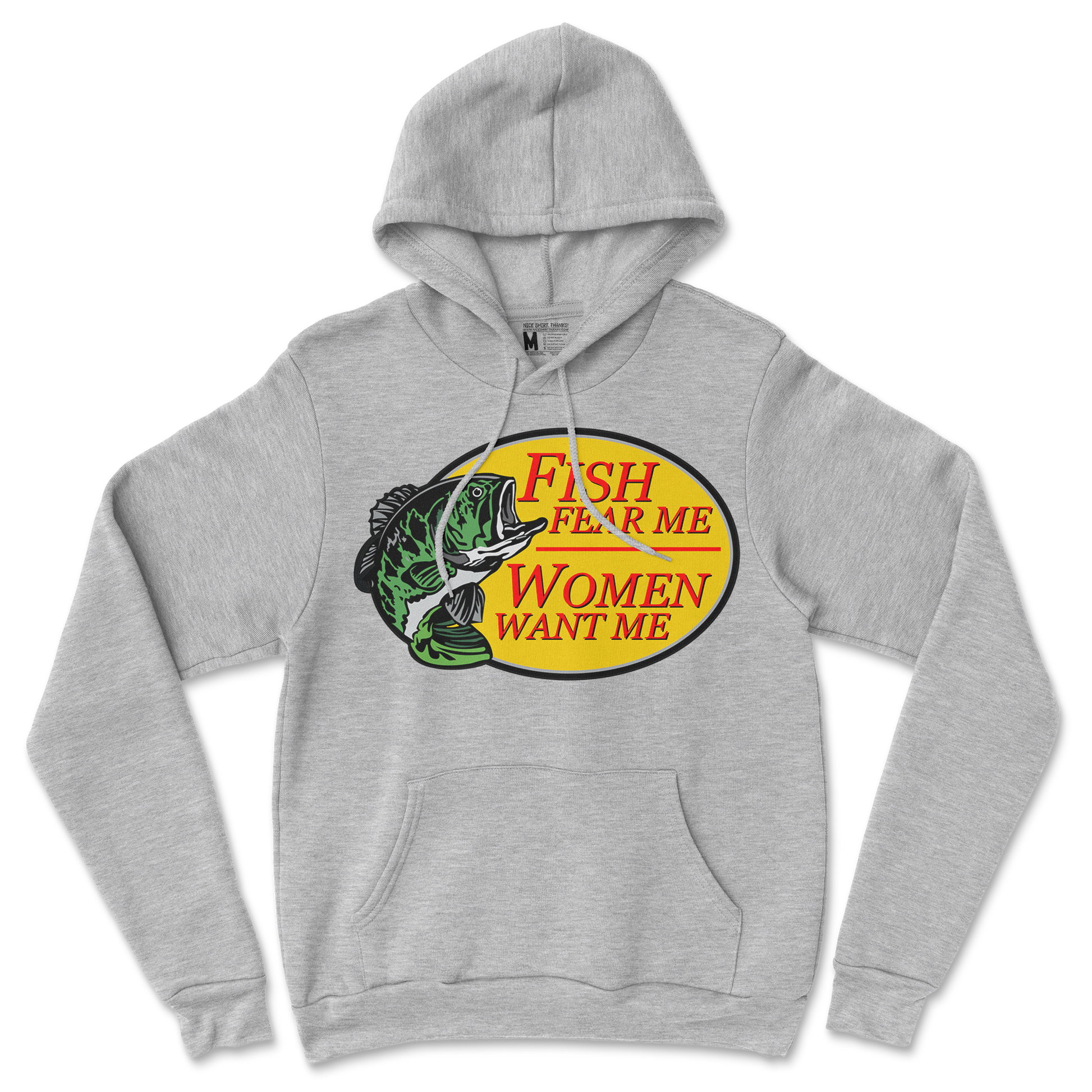 Gildan SoftStyle Hoodie For The Fishermen in Sports Grey