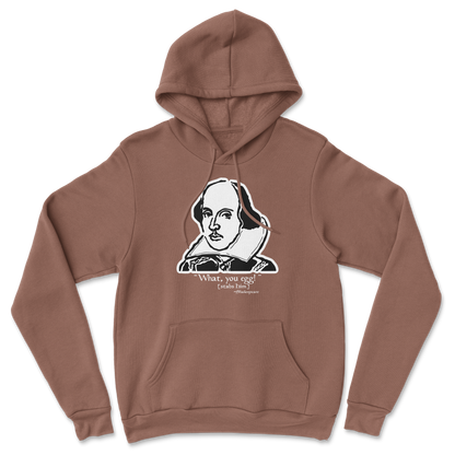 The Nice Shirt Hoodie Shakespeare Quote  in Cocoa