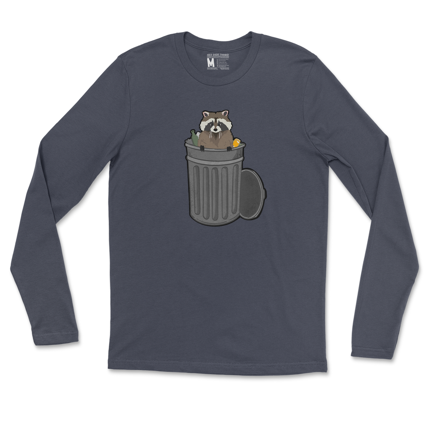 Gildan SoftStyle Long Sleeve Trash Panda Enthusiast in Navy