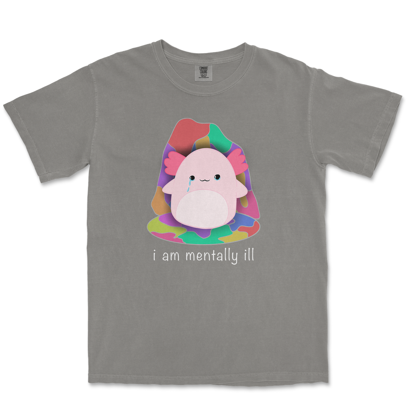 Comfort Colors T-Shirt Mentally Ill and Squishy in Grey