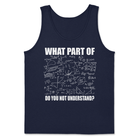 The Nice Shirt Tank Top Math Problem  in Navy