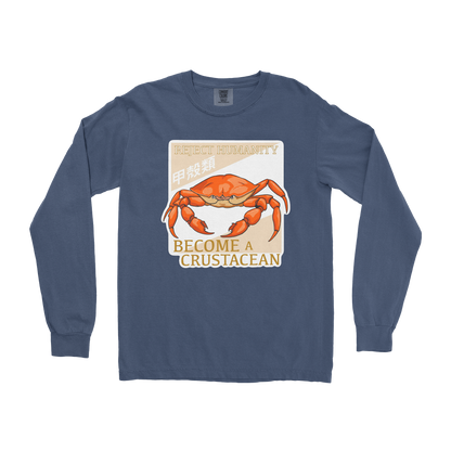 Comfort Colors Long Sleeve Embrace the Crab in Midnight