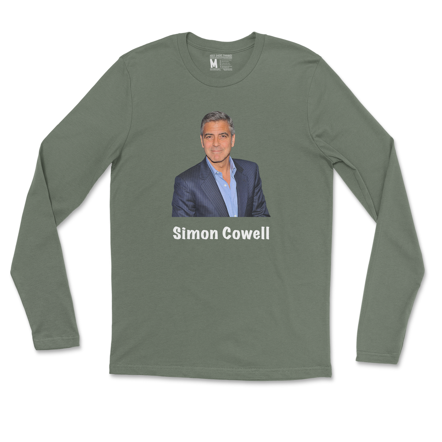 Gildan SoftStyle Long Sleeve Simon in Military Green