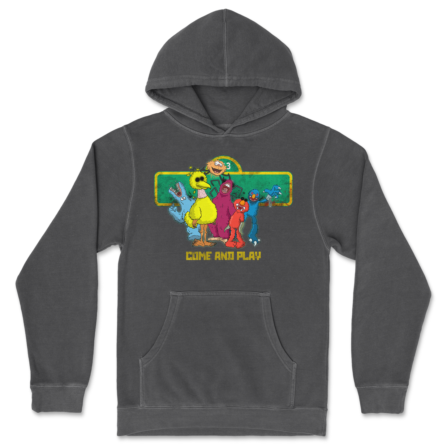 Independent Clothing Co. Hoodie Cursed Sesame Street in Black