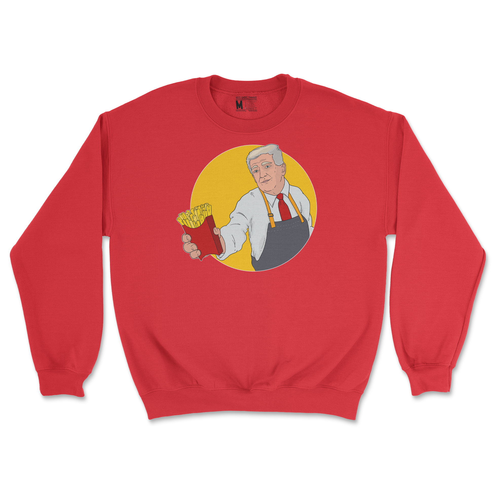 Gildan SoftStyle Crew Neck McTrump  in Red