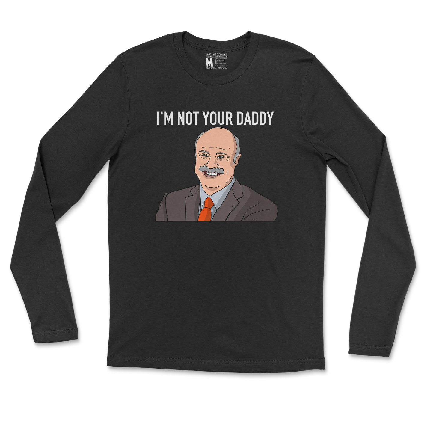 Gildan SoftStyle Long Sleeve Daddy Phil in Black