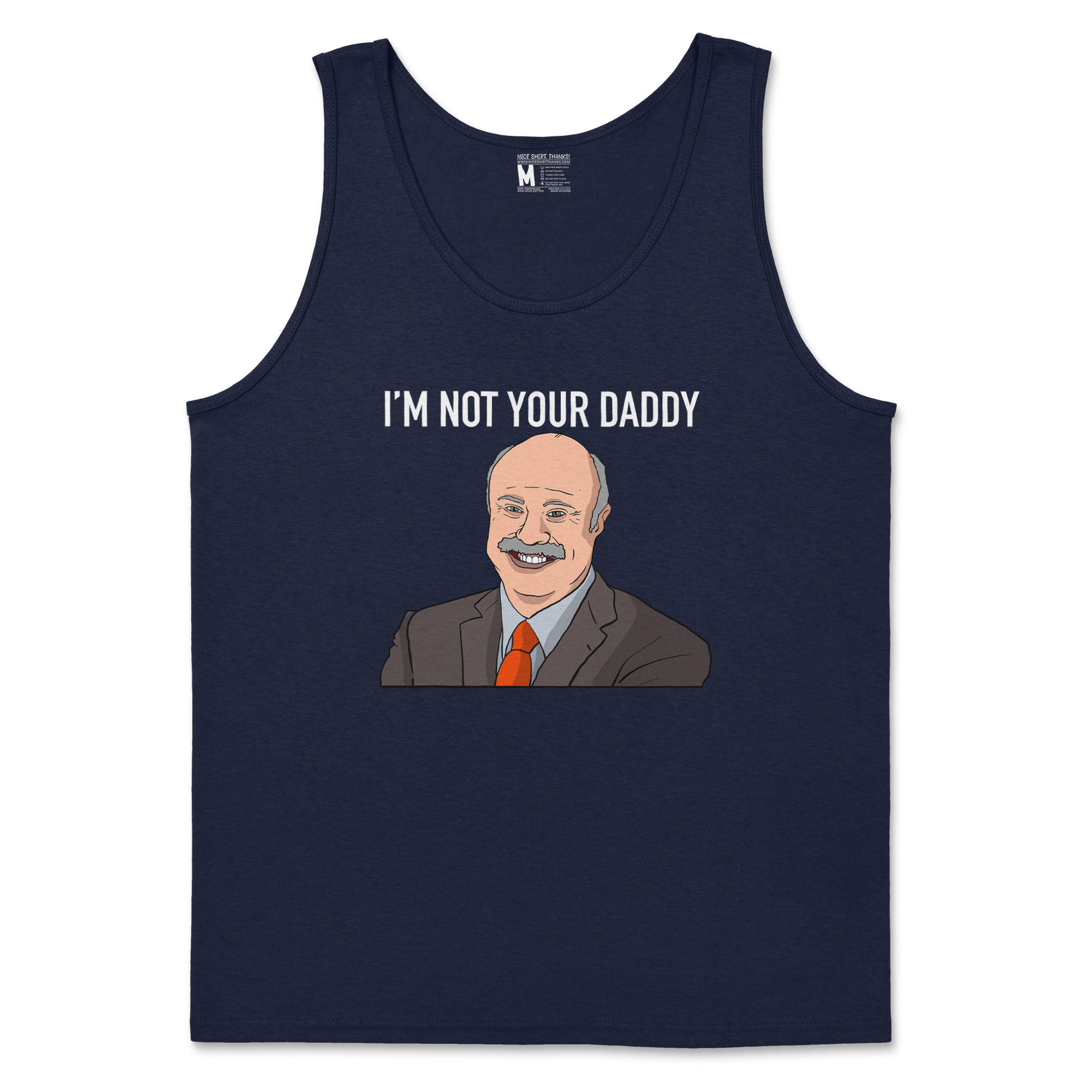 Gildan SoftStyle Tank Top Daddy Phil in Navy