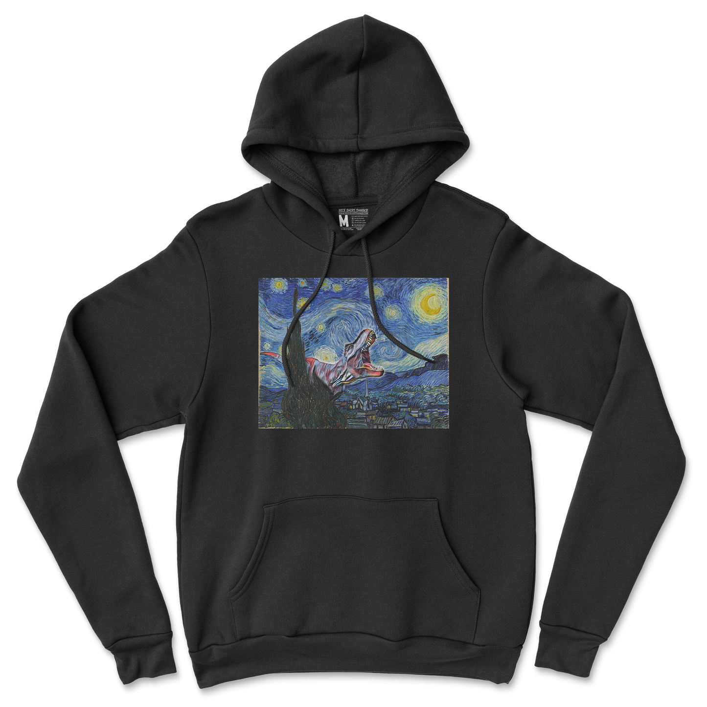 Gildan SoftStyle Hoodie Van Gogh but Cooler in Back