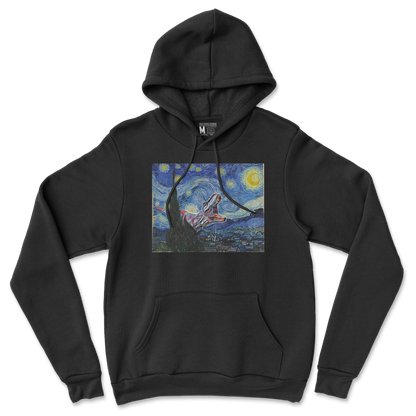 Gildan SoftStyle Hoodie Van Gogh but Cooler in Back