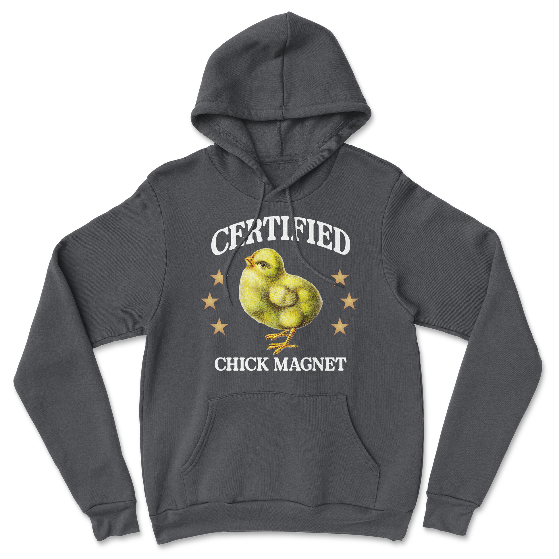Heavy Blend Hoodie Chick Magnet in Black