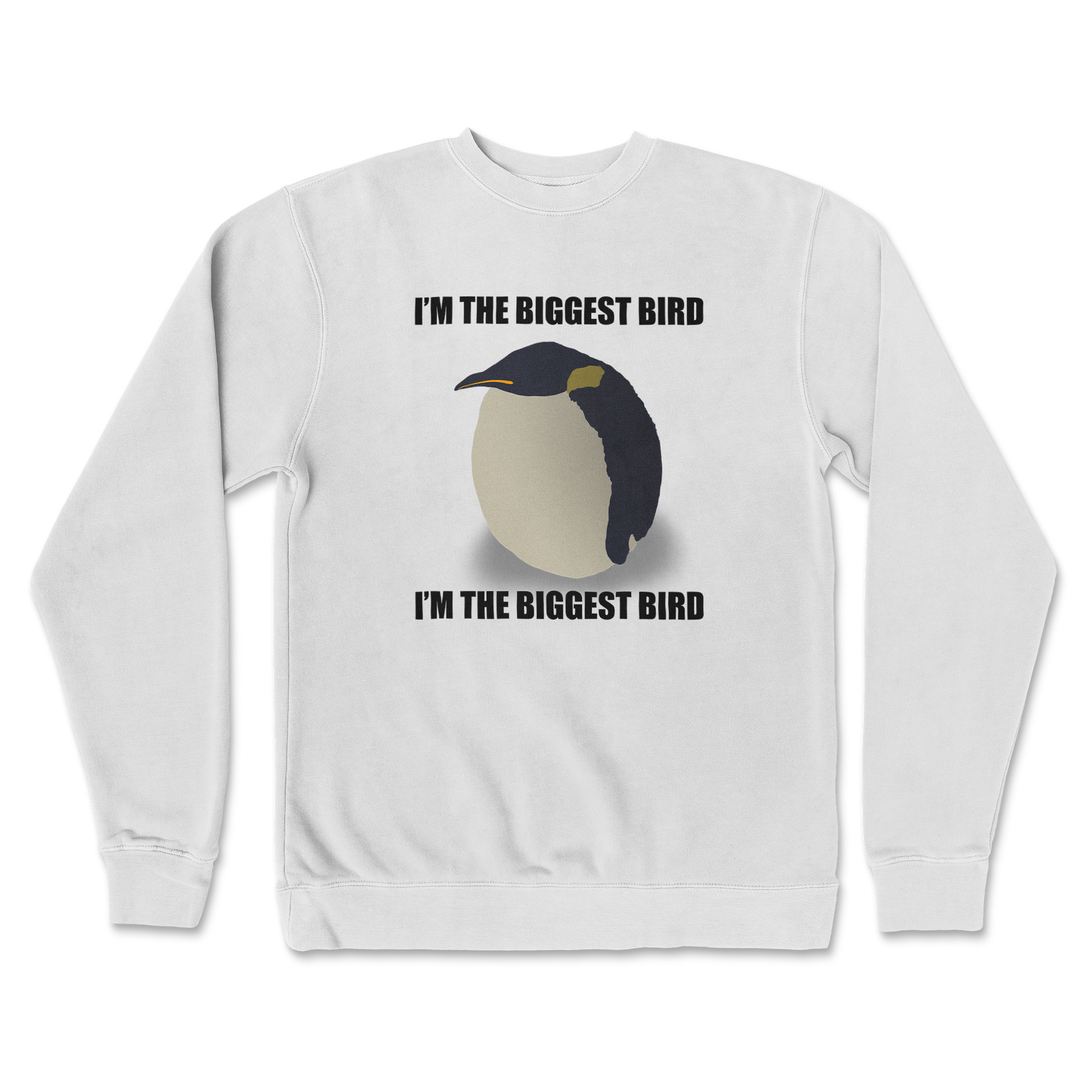 Independent Clothing Co. Crew Neck I Am The Biggets Bird in White