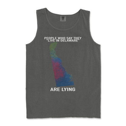 Comfort Colors Tank Top Delaware Doesnt Exist in Pepper