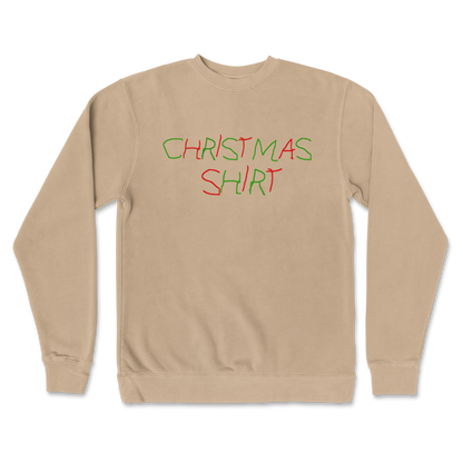 Independent Clothing Co. Crew Neck Christmas Shirt in Sandstone