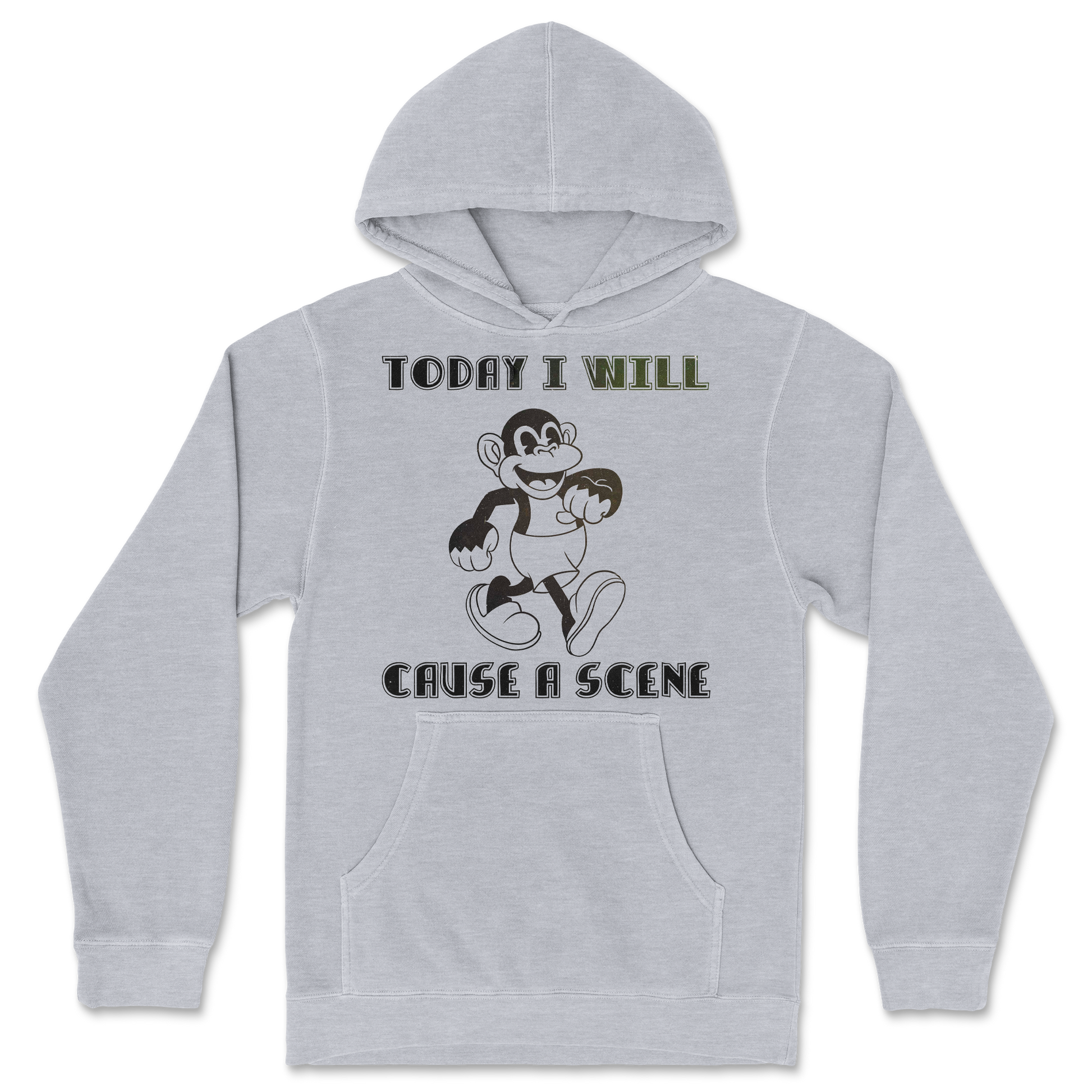 Independent Clothing Co. Hoodie Cause A Scene  in Grey-Heather